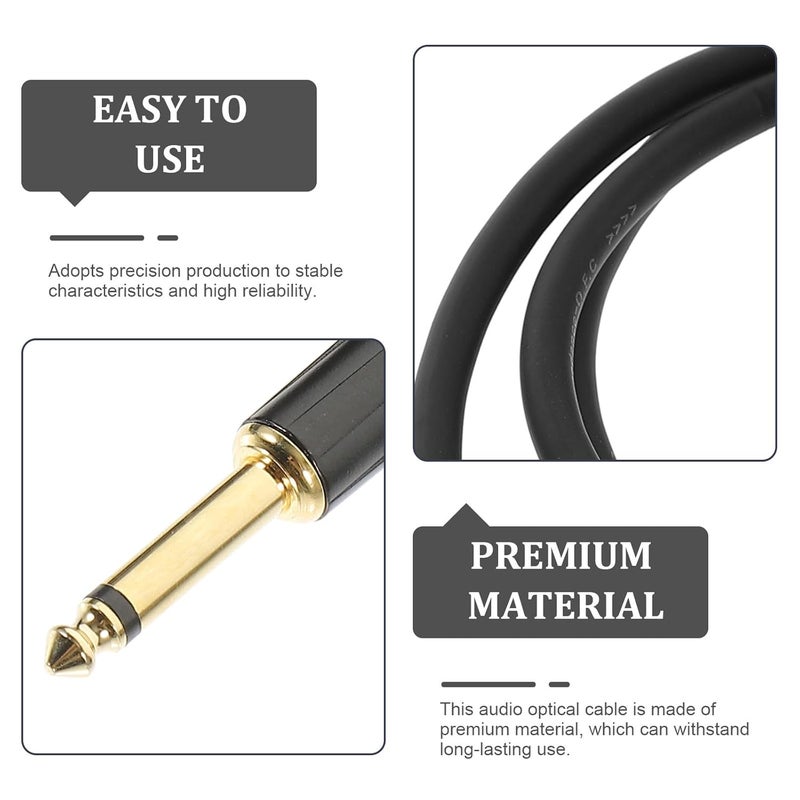 2Pcs 6.35mm TRS to XLR Male Microphone Cable 1M for Live Sound Stage Studio - Image 3